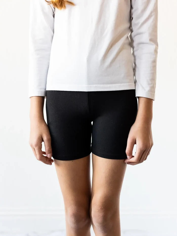 Black Twirl Shorts