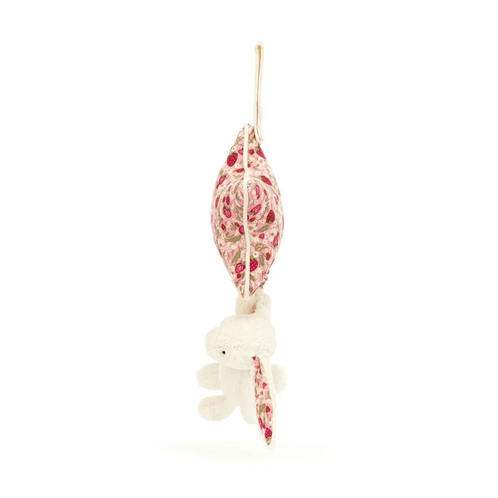 Blossom Cream Bunny "Berry" Musical Pull