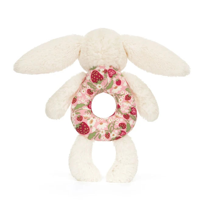 Blossom Cream Bunny Berry Ring Rattle