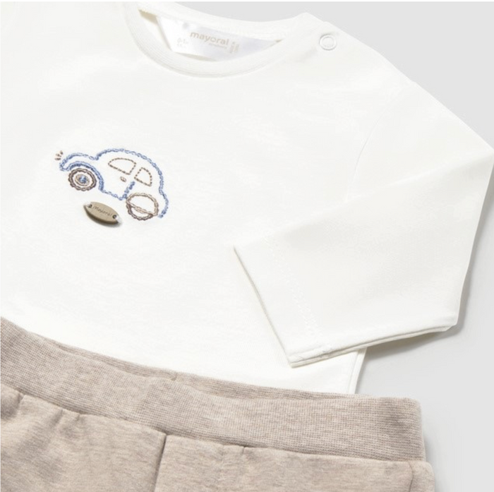 Blue and Cream 3 Piece Bomber Jacket Pants Set