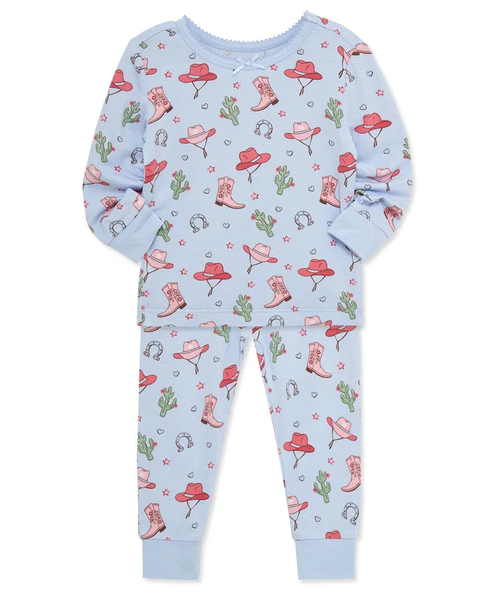 Blue Cowgirl PJ Set