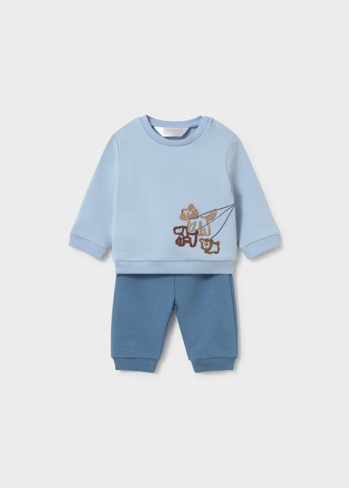 Blue Dog Walk Pant Set
