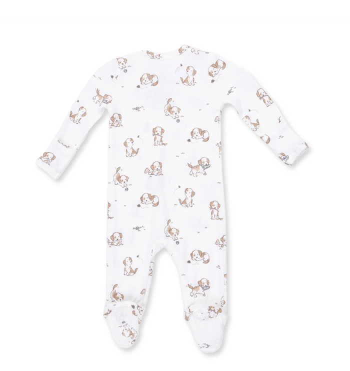 Blue Explorer Puppy Zipper Footie