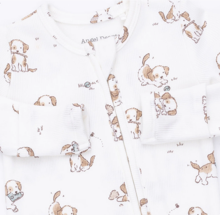 Blue Explorer Puppy Zipper Footie