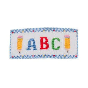 Blue Gingham ABC Shorts Set