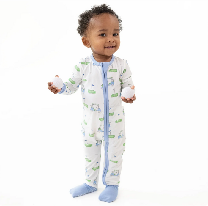 Blue Golf Carts Convertible Romper