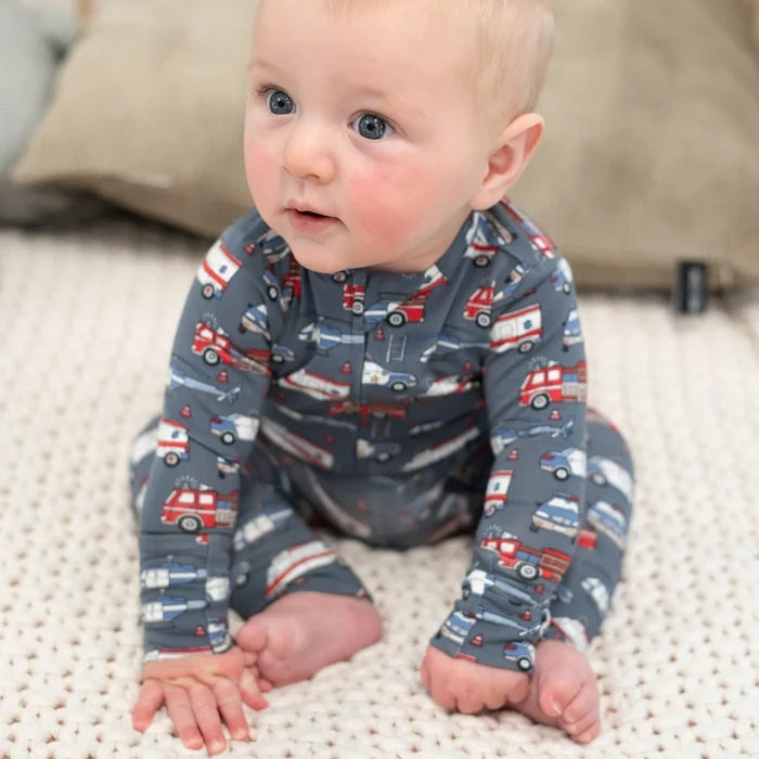 Blue Ironman First Responder Conv Romper