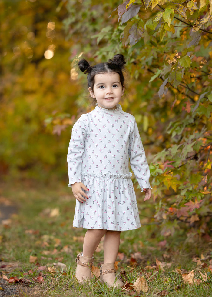Blue Petite Petal Dress