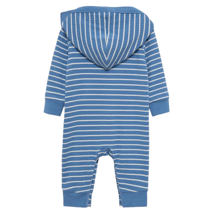 Blue Striped Hooded Coverall