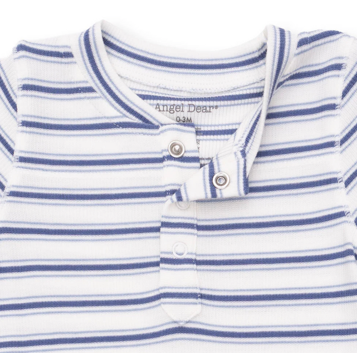 Blue Vintage Stripe Romper