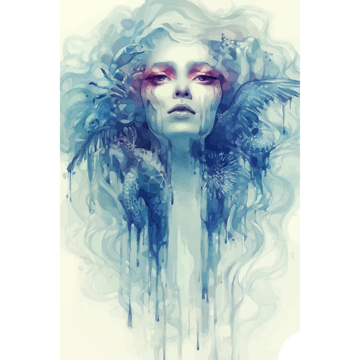Blue Woman, Digital Art