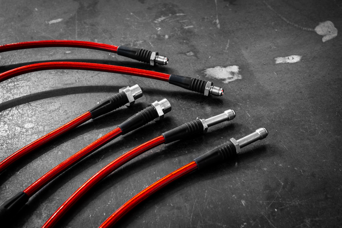 BMW E9X M3 / E8X 1M Stainless Steel Complete 6 Brake Line Kit - DOT Compliant-Brake and Clutch Lines-grip-drift-No clutch line-Garagistic-bmw