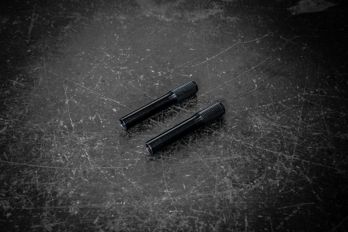 BMW Knurled Billet Door Lock Knob - E30, E36, E28, E34, E31, E23, E32 - 51211852140-Interior Parts-grip-drift-Anodized Black-Garagistic-bmw