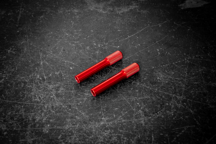 BMW Knurled Billet Door Lock Knob - E30, E36, E28, E34, E31, E23, E32 - 51211852140-Interior Parts-grip-drift-Anodized Red-Garagistic-bmw