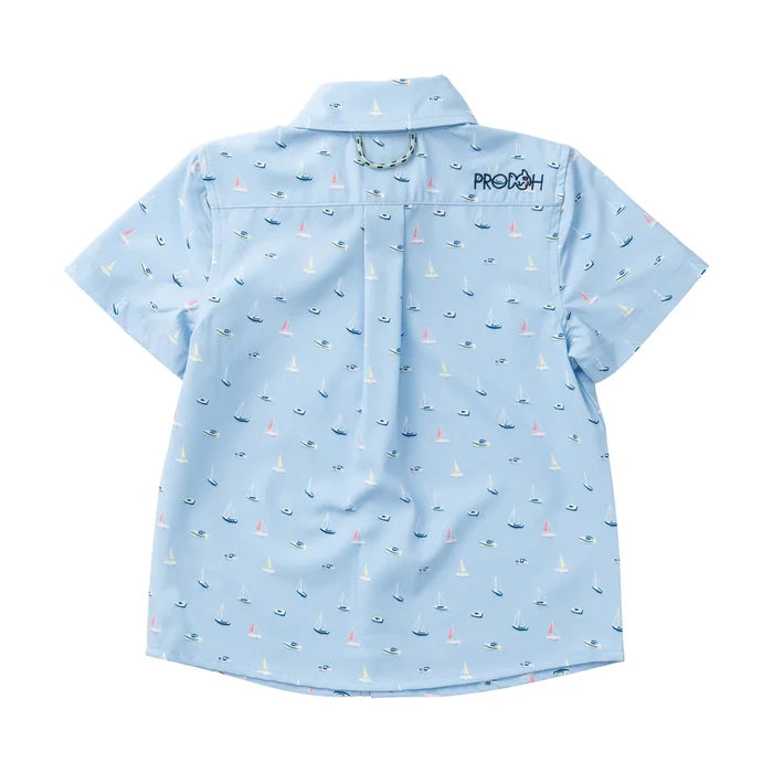 Boats in the Bay Button Down Shirt