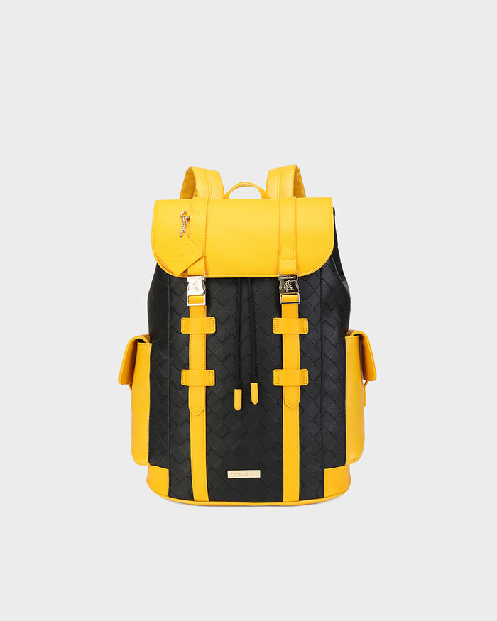Bodega Explorer Backpack in Black & Yellow