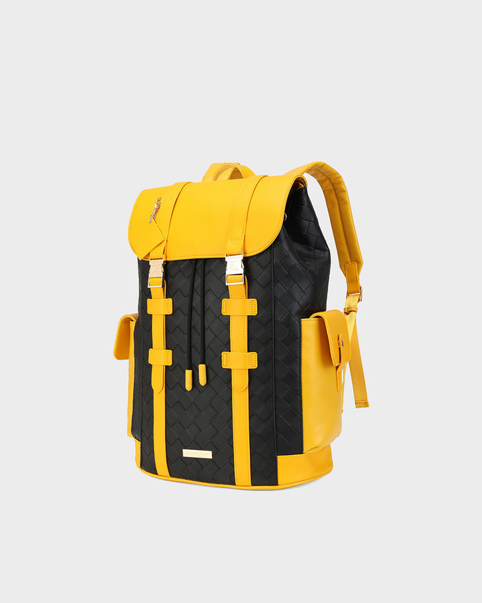 Bodega Explorer Backpack in Black & Yellow