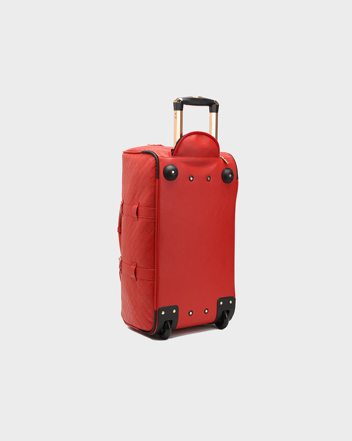 Bodega Explorer Rolling Duffle Set in Red