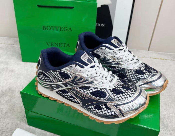 Bottega trainers silver blue