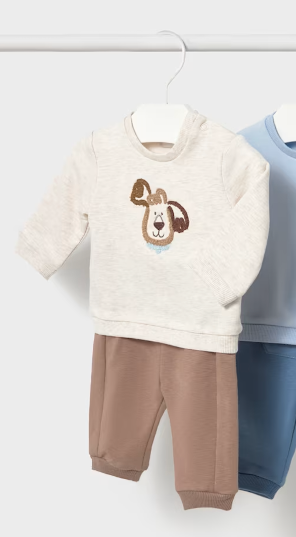 Brown Puppy Pant Set