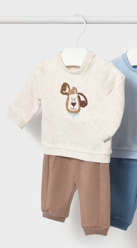 Brown Puppy Pant Set