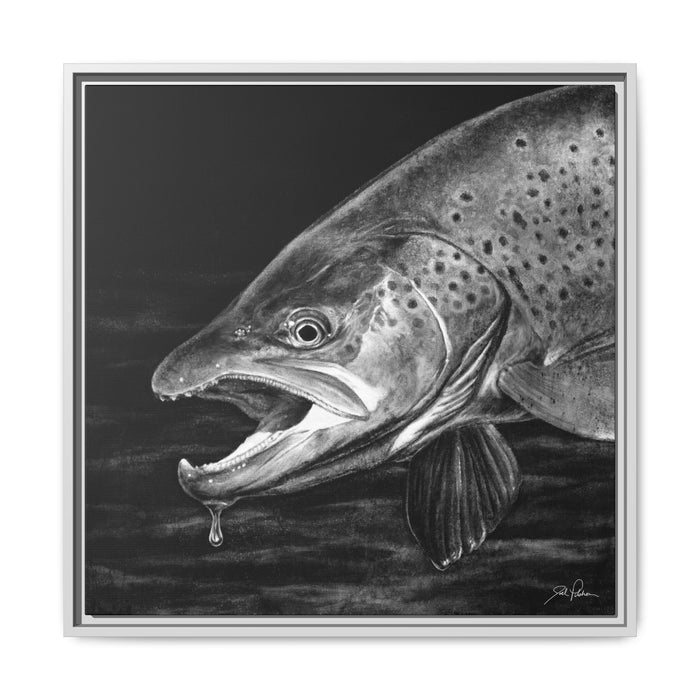 "Brown Trout" Framed Canvas