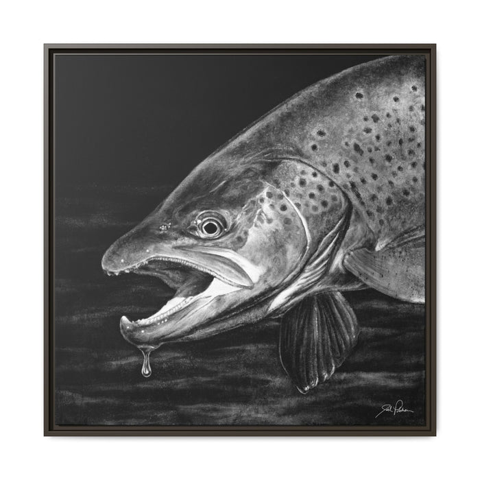 "Brown Trout" Framed Canvas