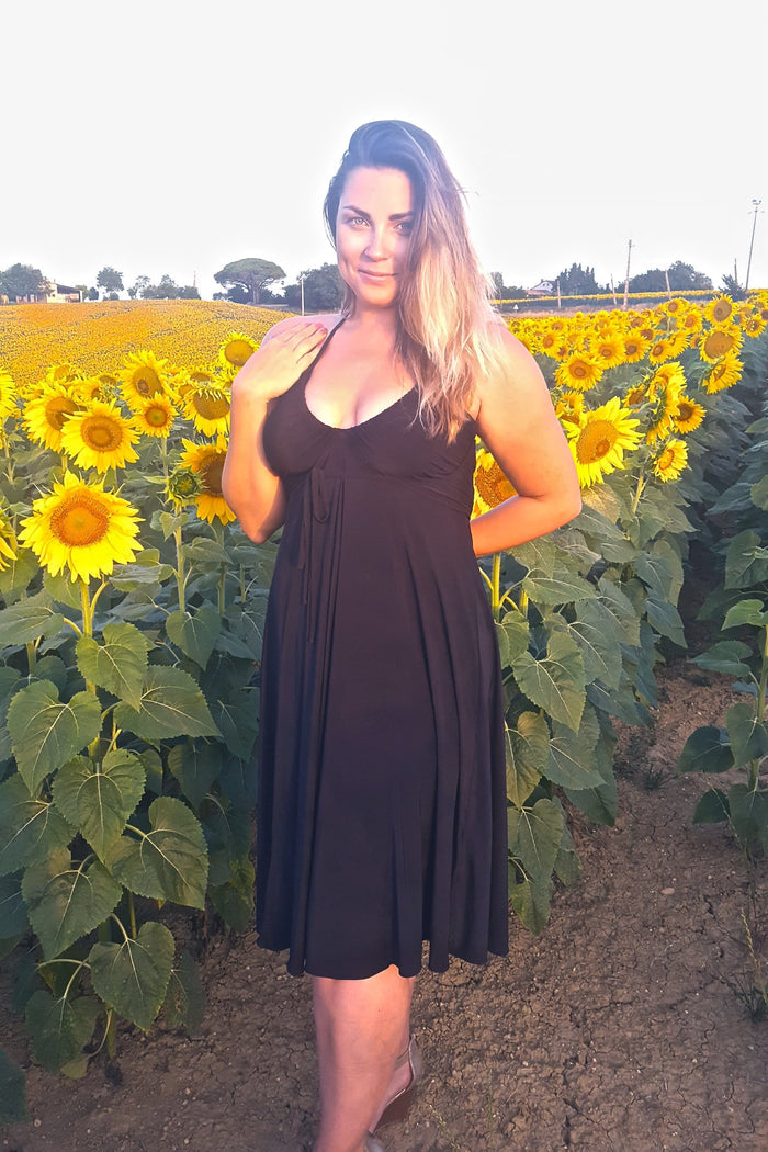 Diane Kroe Bubble Dress worn halter style