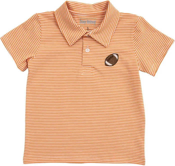 Burnt Orange Football Polo