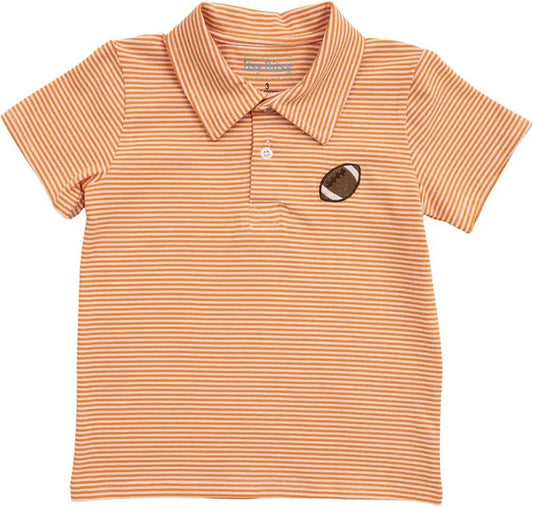 Burnt Orange Football Polo