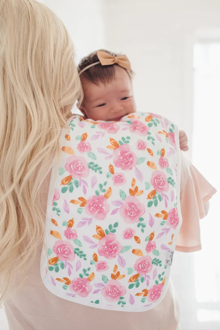 Summer Pink Green Orange Floral