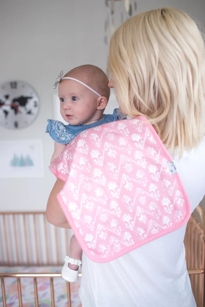 Claire Pink w White Geo Floral