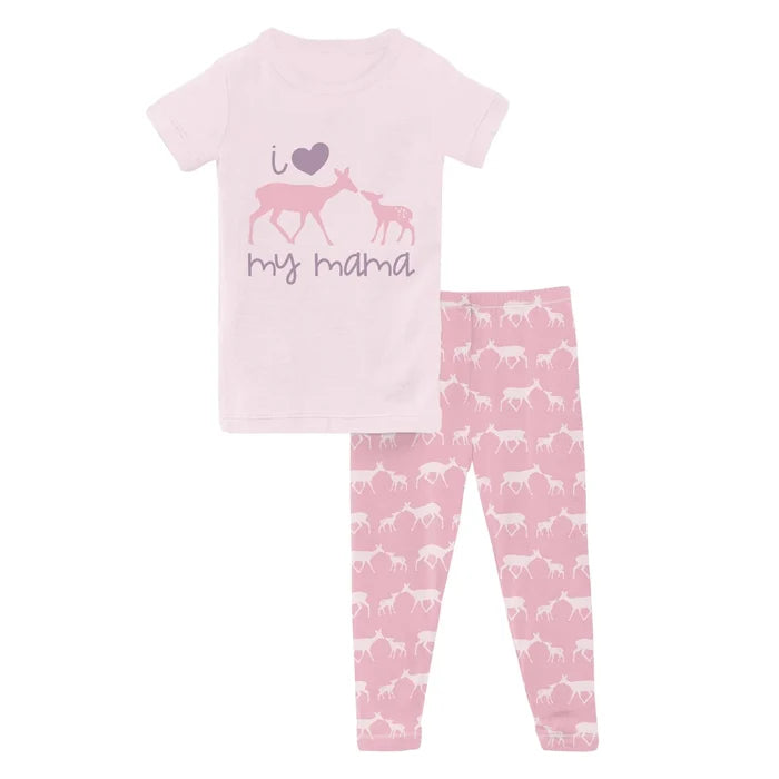 Cake Pop Doe and Fawn Love My Mama SS PJ Set