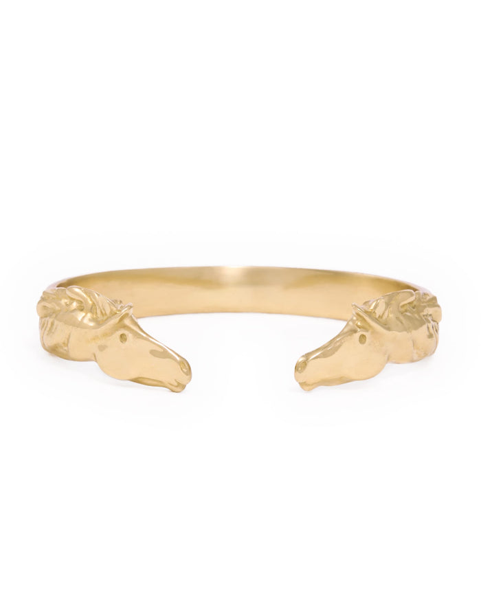 Calliope Horse Cuff Bracelet Brass Cuff