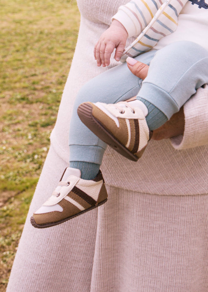 Camel Striped Sneaker