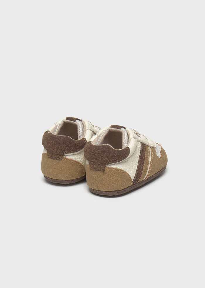 Camel Striped Sneaker