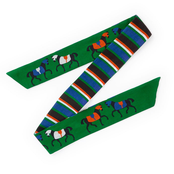 Camile Twilly Scarf Horse Print 36x2 Scarf