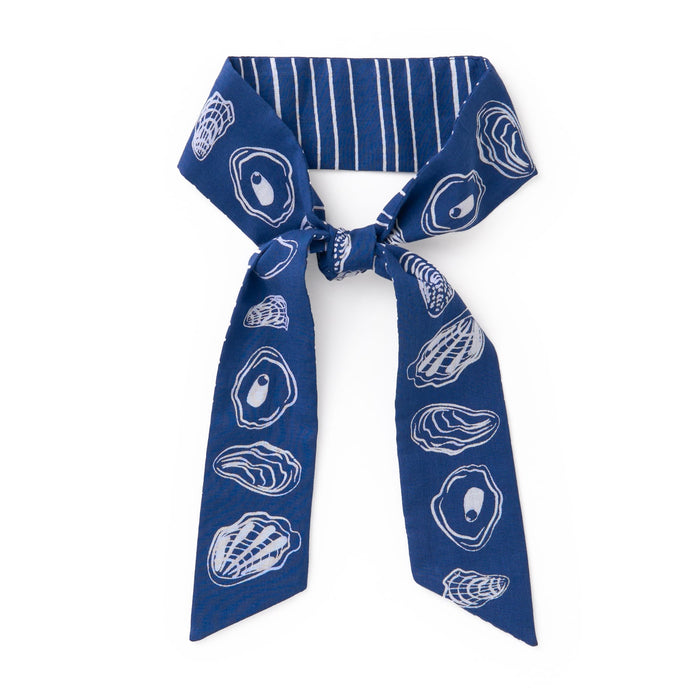 Camile Skinny Scarf Oyster Print Scarf
