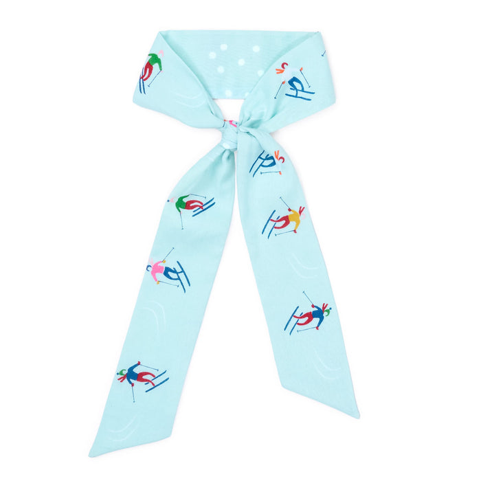 Camile Twilly Scarf Skier Print 36x2 Scarf