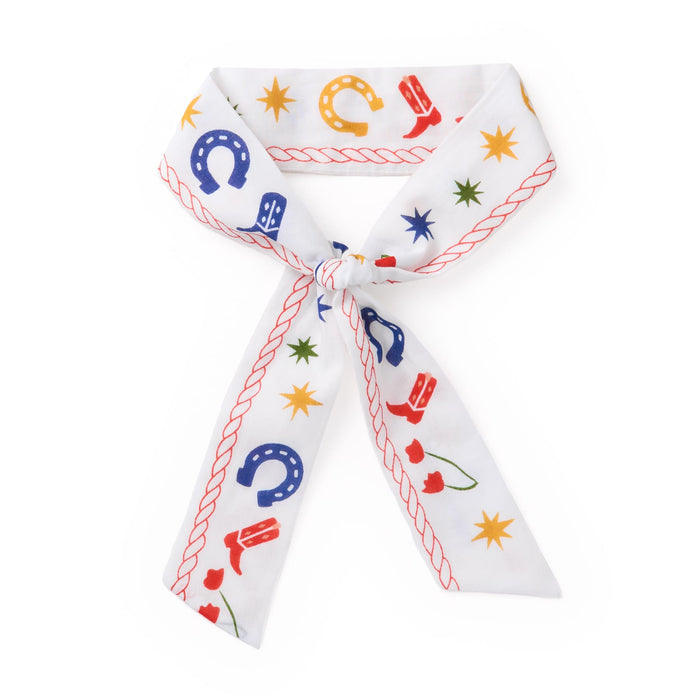 Camile Skinny Scarf Western Print Scarf