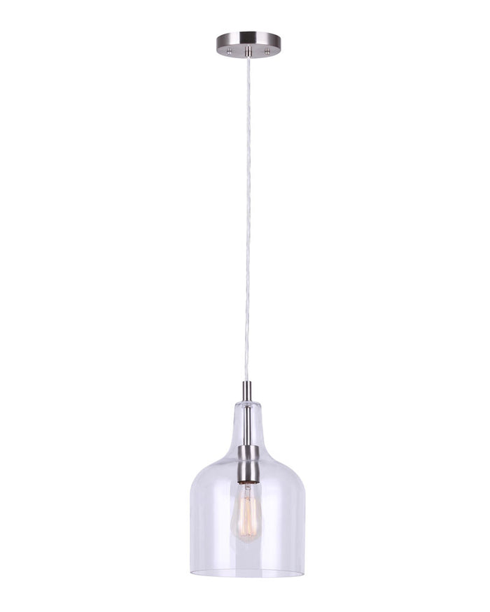 Pendant Canarm IPL1059A01BN Keeva Pendant in Brushed Nickel Canarm