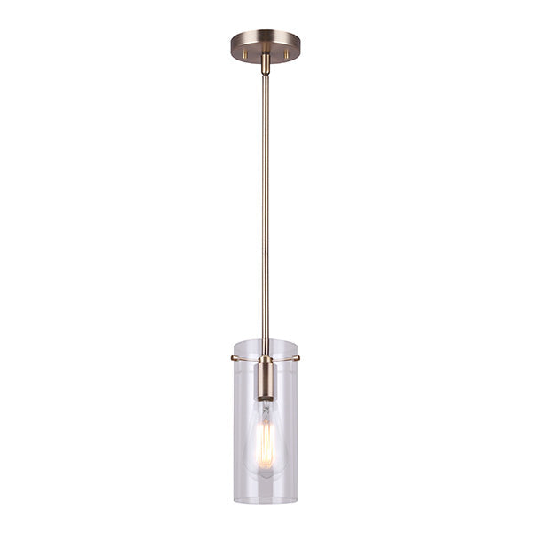 Pendant Canarm IPL759A01GD Joni 1 Light Pendant in Gold Canarm