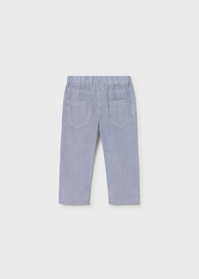 Capri Blue Striped Seersucker Pants