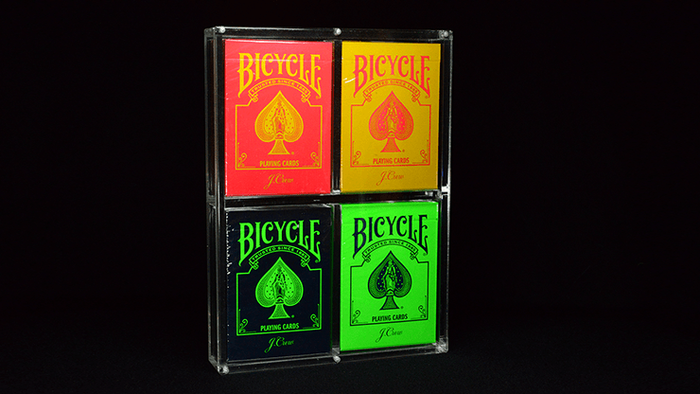 PlayingCardDecks.com-Carat X2X2 (Double Row Four Deck Case)
