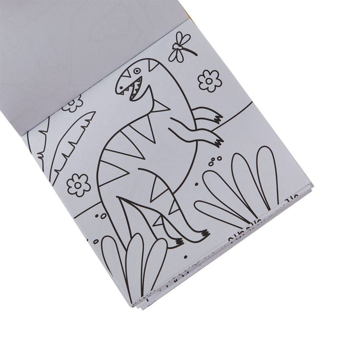 Carry Along Crayon & Coloring Book Kit-Dinoland