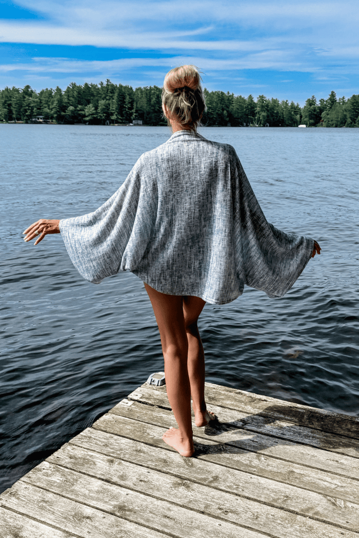 Carry-on Cozy in Sky Linen print from Diane Kroe