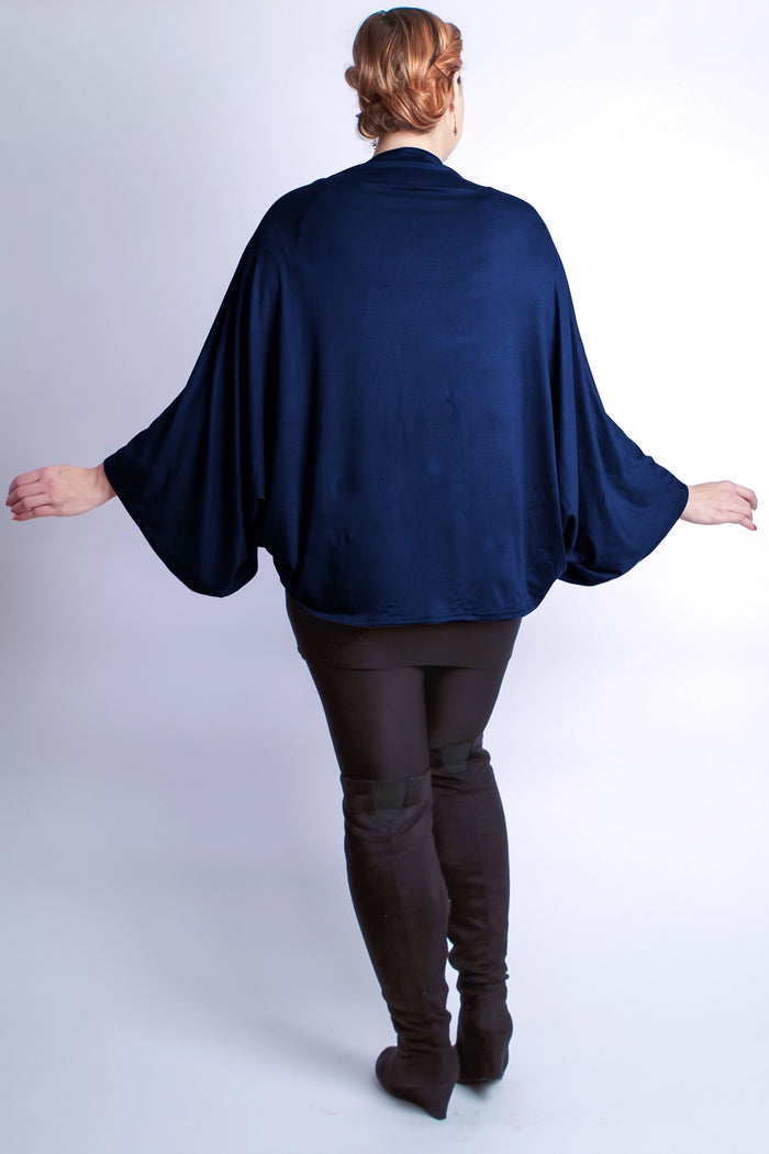 New Diane Kroe Carry-On Cozy Travel Scarf in Navy
