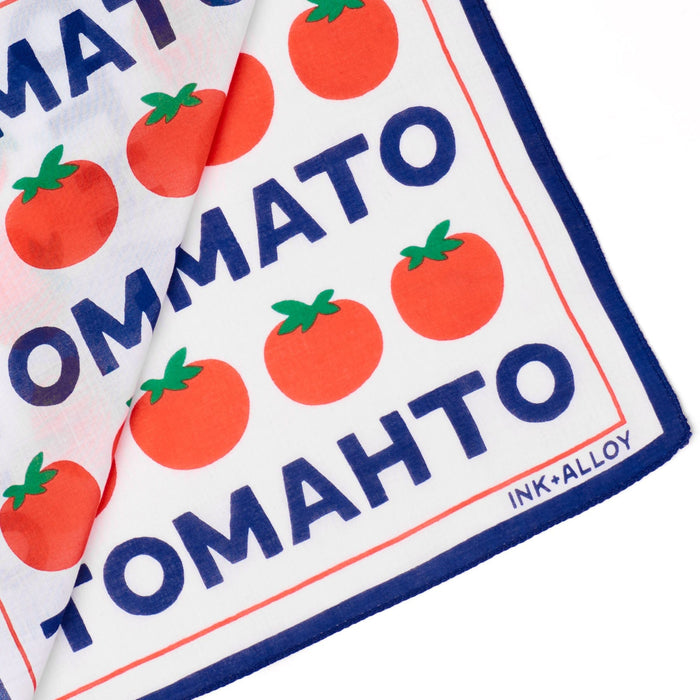 Carson Tomato Tomahto Print Scarf 21x21 Bandana