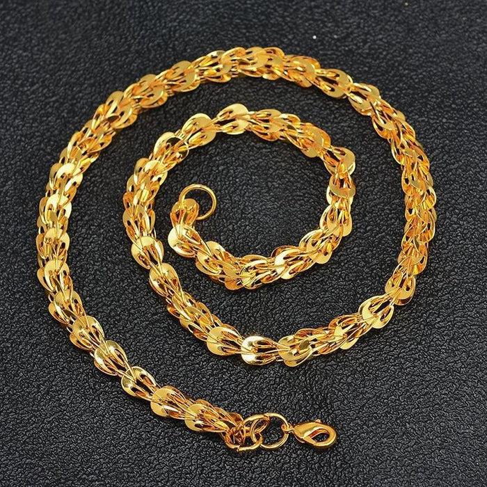 Chain Necklace Yellow Gold 45cm - Natna Shop