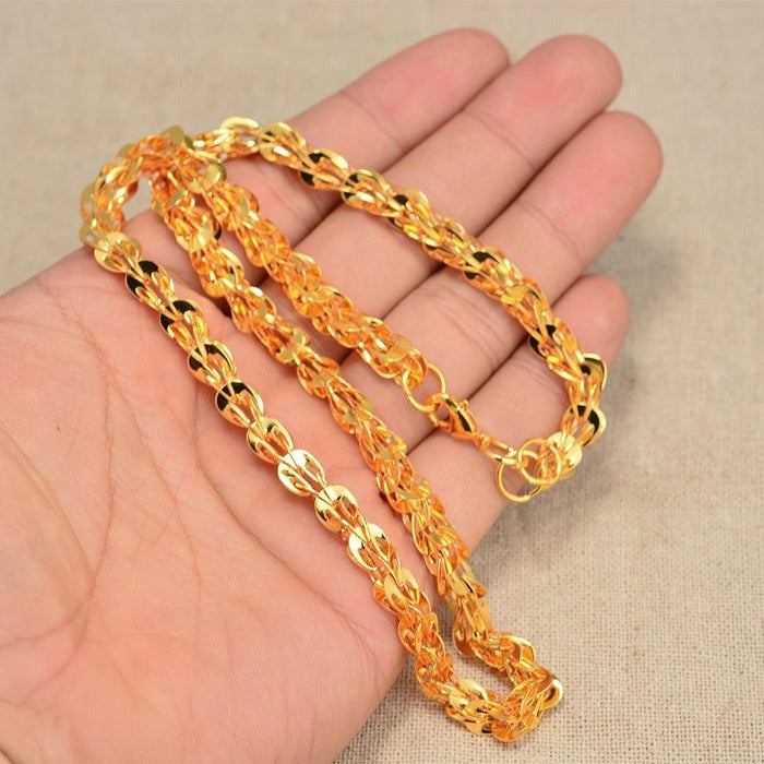 Chain Necklace Yellow Gold 45cm - Natna Shop
